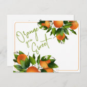 オレンジありがとう ノートカード (正面/裏面)