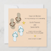 オレンジおもしろいの双安定回路の結婚式の保存日付 セーブザデート (裏面)