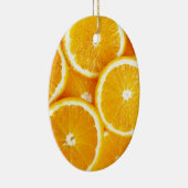 オレンジおよびより多くのオレンジ セラミックオーナメント (右)