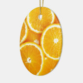 オレンジおよびより多くのオレンジ セラミックオーナメント (左)
