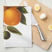 オレンジおよびケシ キッチンタオル (四つ折り)