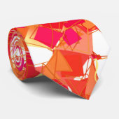 オレンジおよびショッキングピンク、Kadinskyは抽象芸術をインスパイア ネクタイ (ロール)