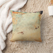 オレンジおよびモモの抽象的な織り目加工の枕 クッション (ブランケット)