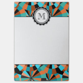 オレンジおよび水のクールな未来派の円 ポストイット