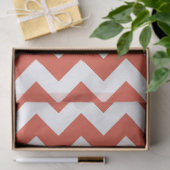 オレンジおよび白いジグザグ形のティッシュペーパー 薄葉紙 (ギフト)