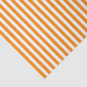 オレンジおよび白い縞で飾ります 薄葉紙 (詳細)