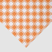 オレンジおよび白によって輪郭を描かれる正方形 薄葉紙 (詳細)