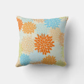 オレンジおよび青のミイラ クッション (裏面)