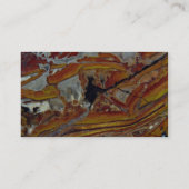 オレンジおよび黄色の碧玉の写真 名刺 (裏面)