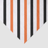 オレンジおよび黒いストライプの 薄葉紙 (詳細)