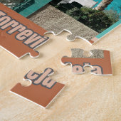 オレンジおよびTurqoiseのトレビエハ ジグソーパズル (側面)