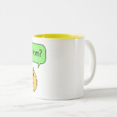 オレンジお母さん ツートーンマグカップ (正面右)