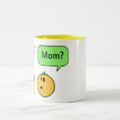 オレンジお母さん ツートーンマグカップ (中央)