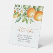 オレンジお気に入りのフローラ家族の伝統ゲーム 台座サイン (正面)