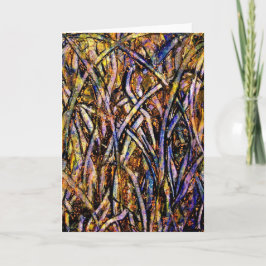 オレンジかび菌を持つカーニバルのガラス草 カード