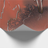 オレンジからブラウンに風化 ラッピングペーパー (角)