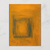 「オレンジからブルーとバック」はがきプリント ポストカード (正面)