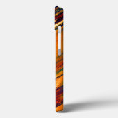 オレンジから赤まで光沢があり、少し緑 Case-Mate iPhoneケース (裏面 / 左)