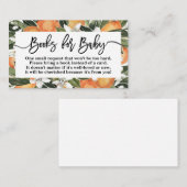 オレンジかわいこちゃんがブックカードを持ってくる エンクロージャーカード (正面/裏面)