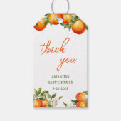 オレンジかわいこちゃんサンキューシャワー ギフトタグ (正面)
