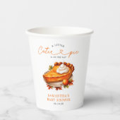 オレンジかわいこちゃんパイパンプキン秋ベビーシャワー 紙コップ (正面)