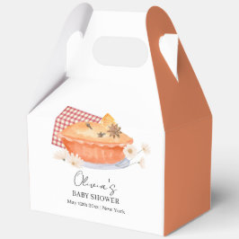 オレンジかわいこちゃんパイフラワー秋ベビーシャワー フェイバーボックス