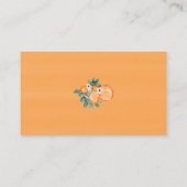 オレンジかわいこちゃん男女兼用シャワーブックベビー エンクロージャーカード (裏面)