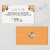 オレンジかわいこちゃん男女兼用シャワーブックベビー エンクロージャーカード (正面/裏面)