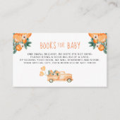 オレンジかわいこちゃん男女兼用シャワーブックベビー エンクロージャーカード (正面)