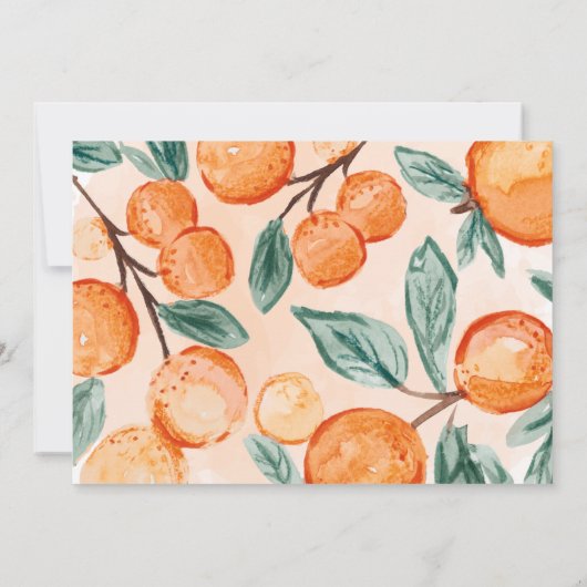 オレンジかわいこちゃん4歳の誕生日パーティー 招待状 (裏面)