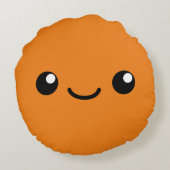 オレンジかわいこちゃん ラウンドクッション (裏面)