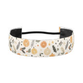 オレンジかわいらしのスライスと松のクリスマス アスレチックヘッドバンド (正面)