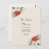 オレンジかわいらし色のフローラと緑が移動 ポストカード (正面/裏面)