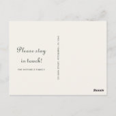 オレンジかわいらし色のフローラと緑が移動 ポストカード (裏面)