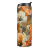 オレンジかわいらし色の秋ポピーの花の色合い タンブラー (回転左)