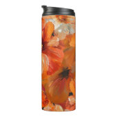 オレンジかわいらし色の秋ポピーの花の色合い タンブラー (回転右)