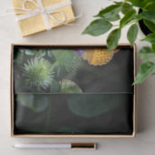 オレンジかわいらし色の蝶フローラ写真 薄葉紙 (ギフト)