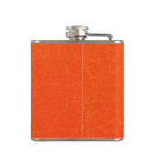 オレンジかわいらし色の輝く混乱 フラスク (裏面)