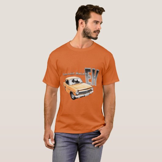 オレンジか金ゴールドオーストラリアEH Holden 1963年、1964,1965 Tシャツ (正面フル)