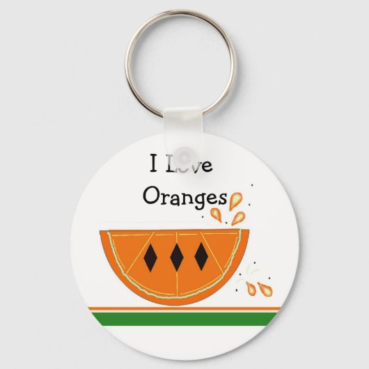 オレンジが大好き キーホルダー (正面)