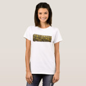 オレンジが映えるCALIFORNIAロゴTシャツ Tシャツ (正面フル)