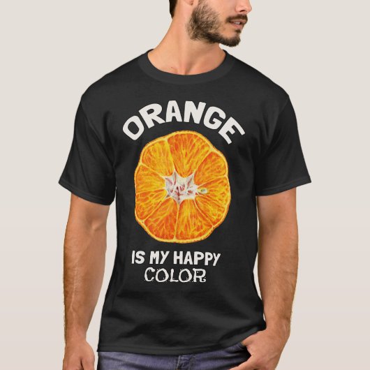 オレンジが私の好きな色 Tシャツ (正面)