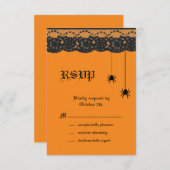 オレンジくもおよびレースRSVP 出欠カード (正面/裏面)