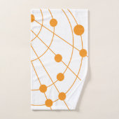 オレンジくもの巣 バスタオルセット (ハンドタオル)