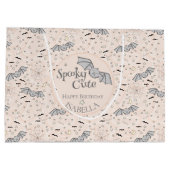 オレンジこうもり不気味カワイイ男女兼用 ラージペーパーバッグ (裏面)