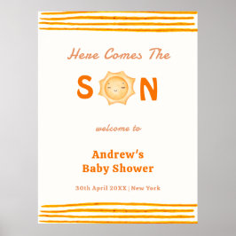 オレンジこ来こThe Son Baby Shower Welcome ポスター