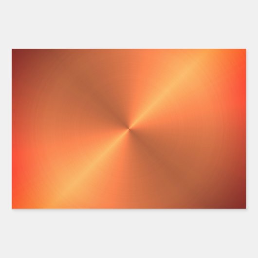 オレンジさび輝き ラッピングペーパーシート (正面)