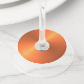 オレンジさび輝き ワイングラスタグ (クローズアップ)