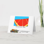 オレンジしぶきの挨拶状 カード (裏面)