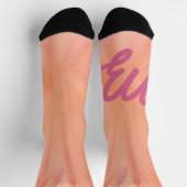オレンジであなたは居心地が良い ソックス (上部)